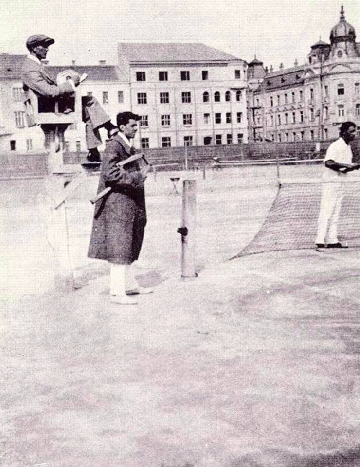 Igrališta tenisa na prostoru gdje je danas zgrada HZMO-a, turnir 1909. godine
